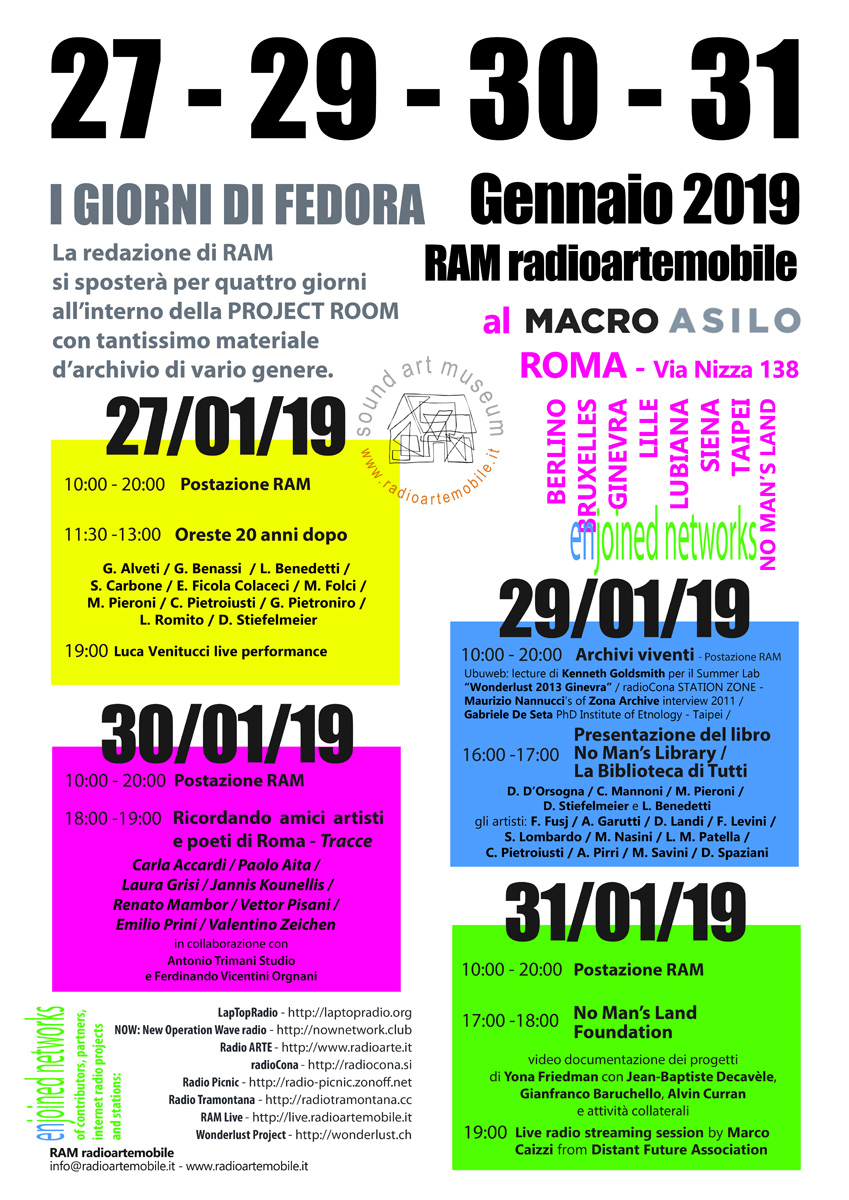 Banner Giorni di Fedora RAM al Macro Asilo